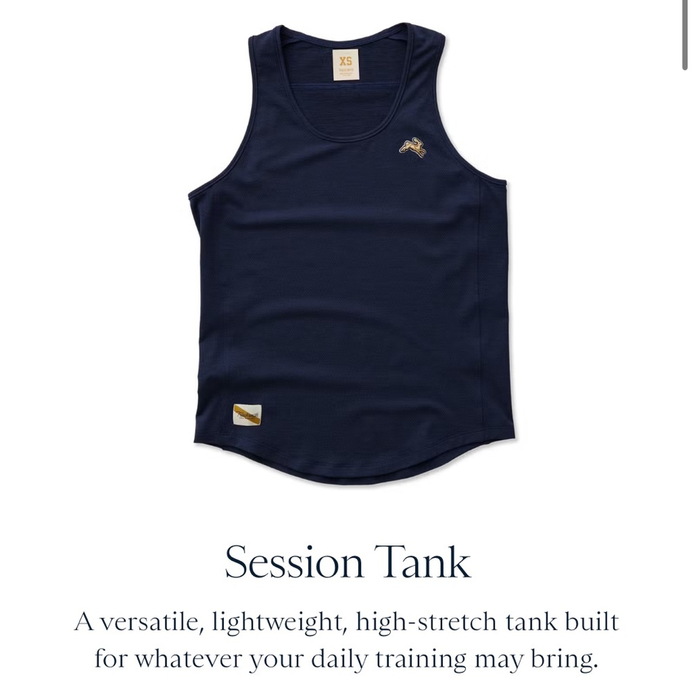 Tracksmith Grey Session Tank 🐇